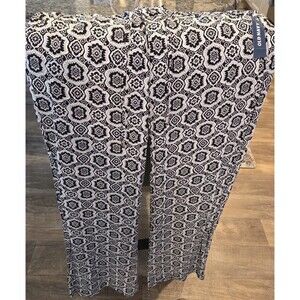 NEW - Old Navy black and white paisley pants - Size XS/TP/XP